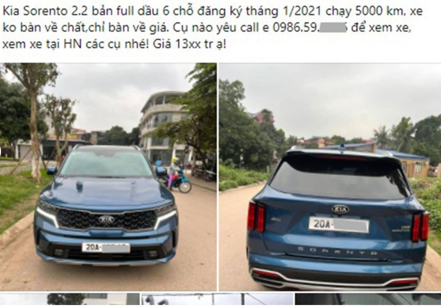 Nhiều chủ xe đồng loạt rao bán Kia Sorento 2021 lướt