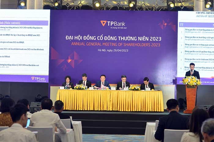 Đại hội cổ đông TPBank đặt mục tiêu kinh doanh 8.700 tỷ trong năm 2023