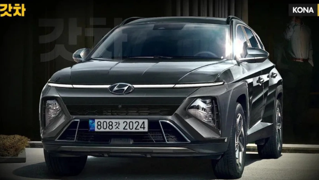 Hyundai Kona 2023 lộ diện thiết kế mới