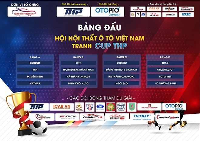 Hội Nội thất ô tô Việt Nam tổ chức giải bóng đá cho các thành viên