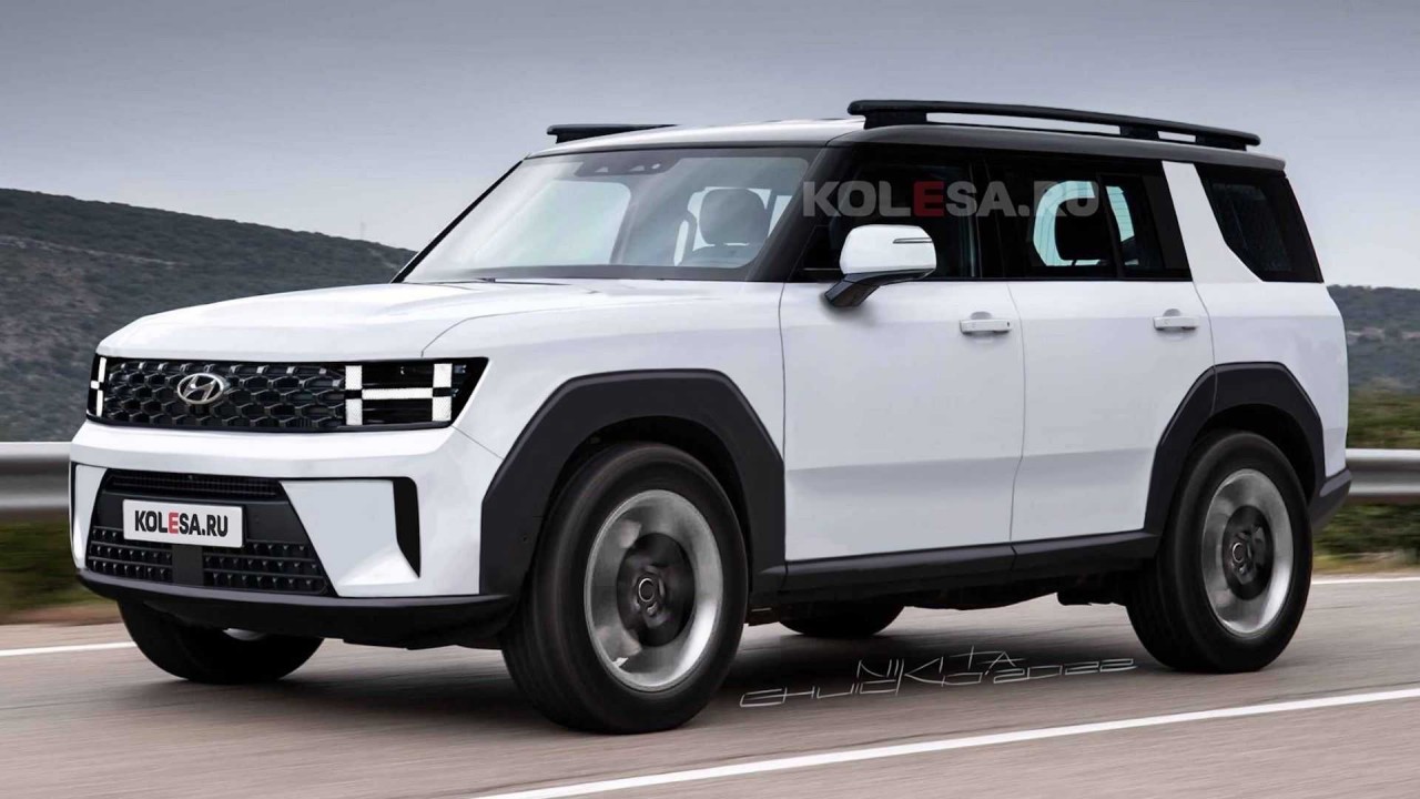 Hyundai Santa Fe 2023 lộ diện trên đường vận chuyển, thiết kế giống Land Rover