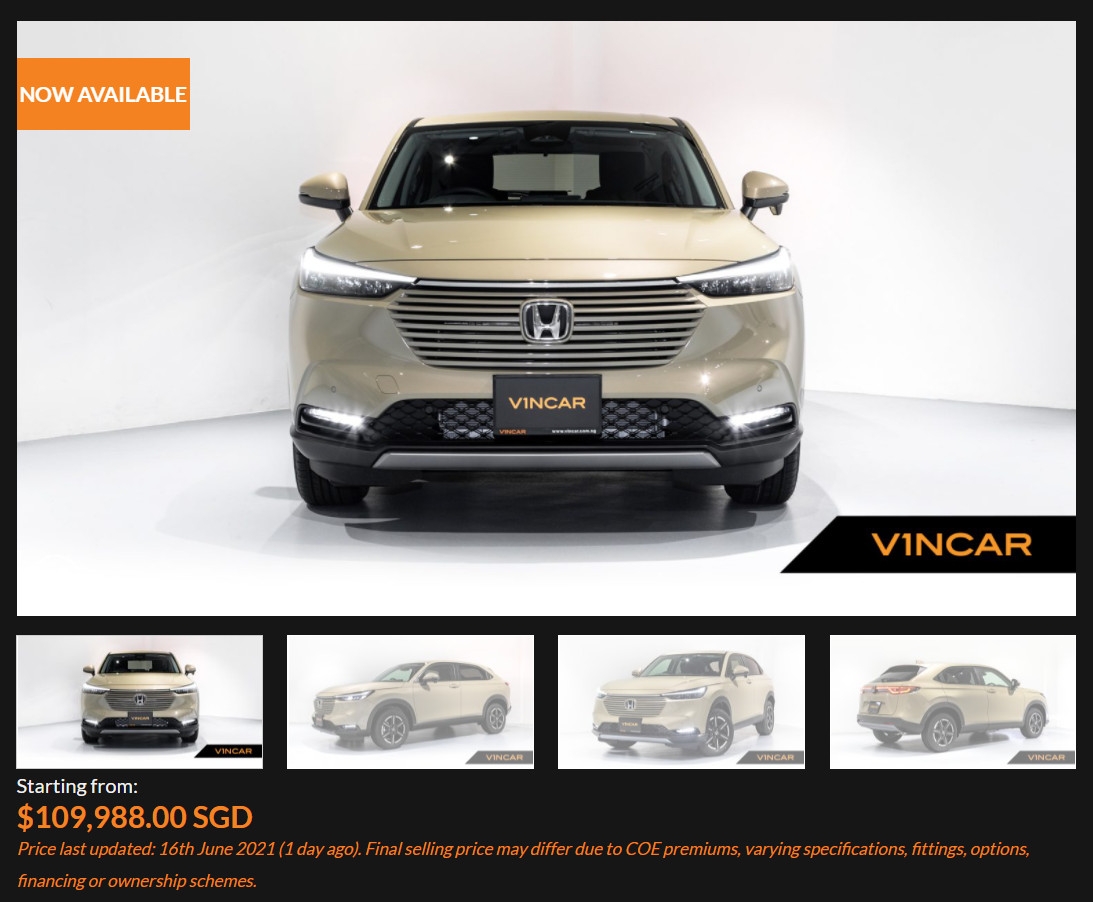 Honda HR-V 2021 ra mắt tại Singapore, sắp về Việt Nam Honda HR-V 2021 ra mắt tại Singapore, sắp về Việt Nam
