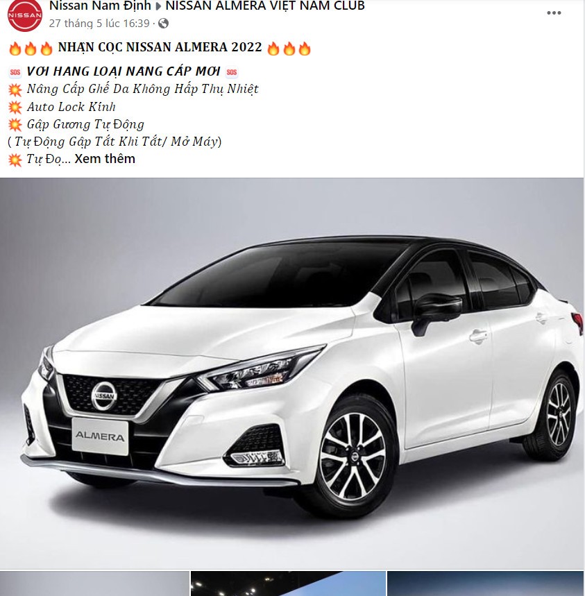 Đại lý chào bán Nissan Almera bản nâng cấp