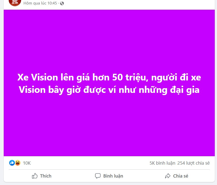 Giá xe máy Honda Vision tăng 20 triệu gây sốc, vì sao?