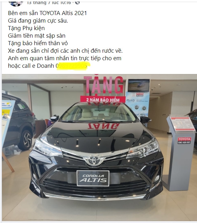 Toyota Corolla Altis giảm giá 40 triệu, chuẩn bị đón phiên bản mới