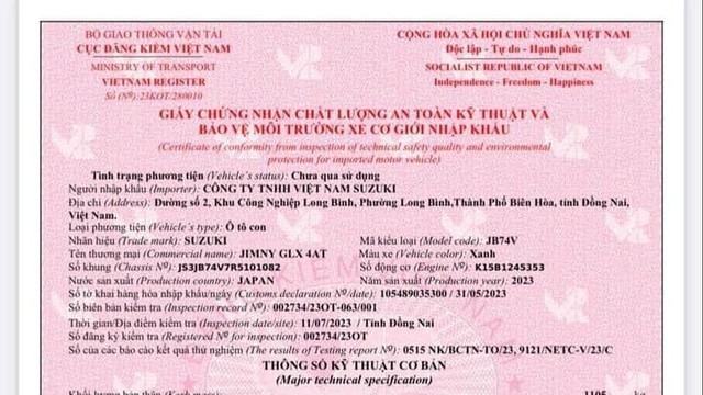 Suzuki Jimny được cấp phép đăng kiểm, có thể về Việt Nam trong năm nay
