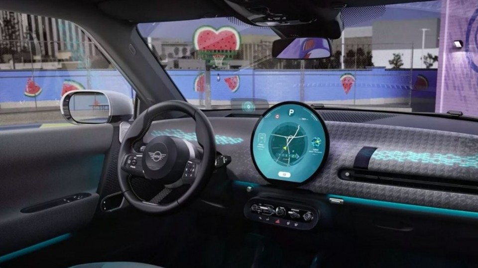 Nội thất xe điện Mini Cooper EV 2024 sắp ra mắt gây ấn tượng với vẻ độc lạ