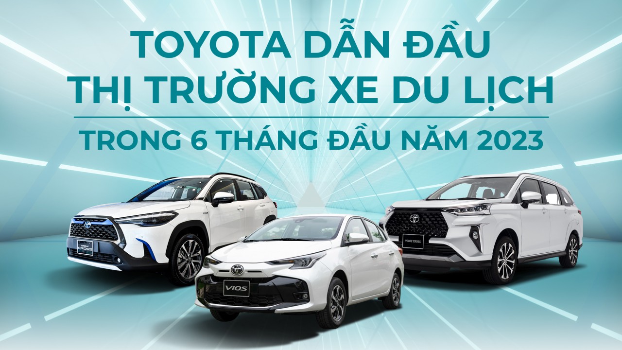 Vượt bão khủng hoảng, Toyota giữ vững ngôi vương thị trường xe du lịch trong 6 tháng đầu năm 2023