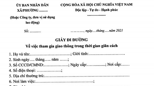 Đi ra đường trong thời gian giãn cách tại Hà Nội cần những giấy tờ gì?