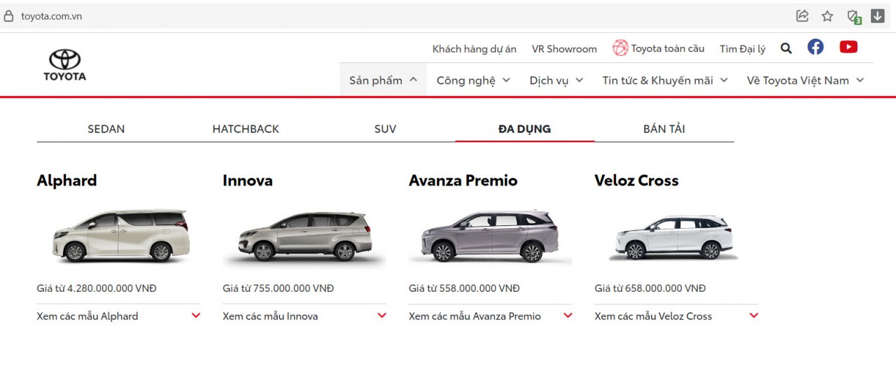 Toyota Việt Nam tăng giá Veloz Cross, Avanza Premio