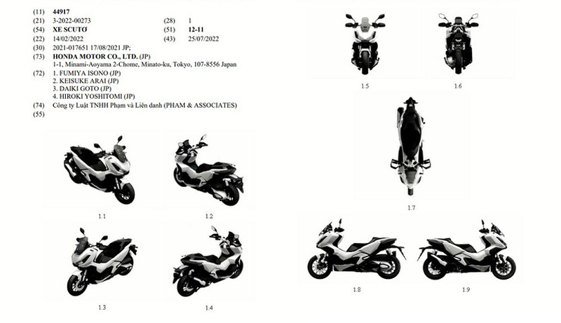 Honda ADV 350 đăng ký bảo hộ, sắp ra mắt thị trường Việt Nam