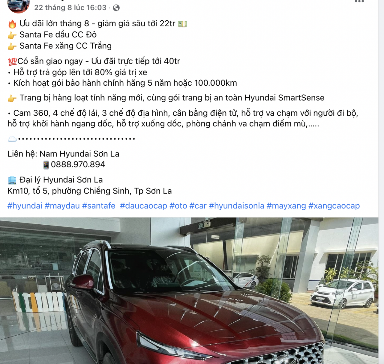 Hyundai Santa Fe đã hết 