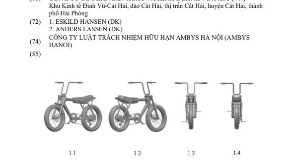 Ba mẫu xe đạp trợ lực điện VinFast đăng ký bảo hộ kiểu dáng tại Việt Nam