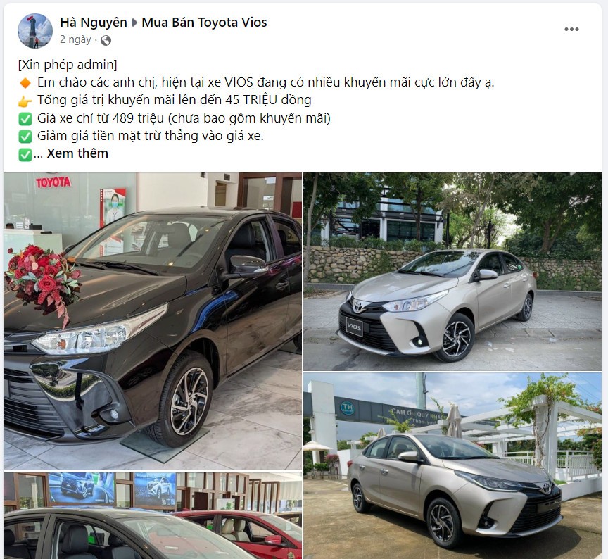 Toyota Vios đang nhận ưu đãi lên tới 45 triệu tại đại lý