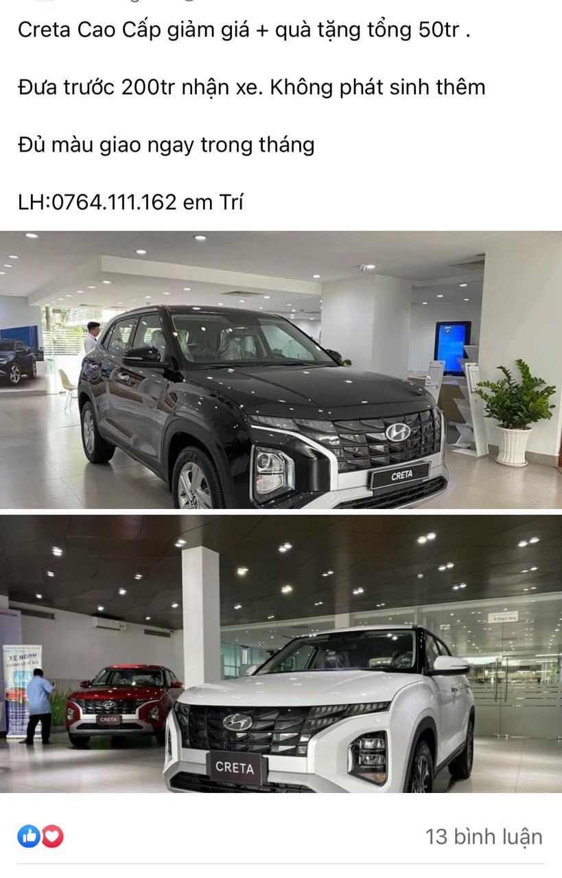 Hyundai Creta giảm giá 35 triệu đồng tại đại lý