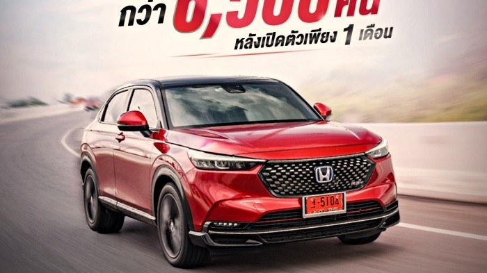 Honda HR-V 2022 chốt hơn 6.500 đơn đặt hàng chỉ sau hơn 1 tháng ra mắt tại Thái Lan