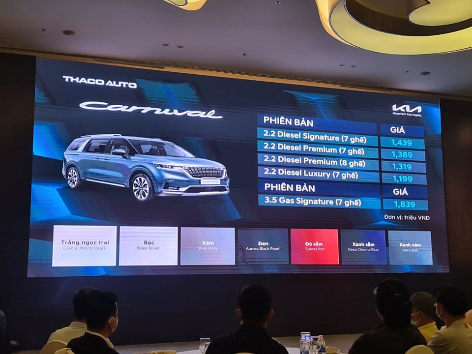 Giá Kia Carnival 2022 mới ra mắt từ 1,2 tỷ đến hơn 1,8 tỷ đồng Giá Kia Carnival 2022 mới ra mắt từ 1,2 tỷ đến hơn 1,8 tỷ đồng