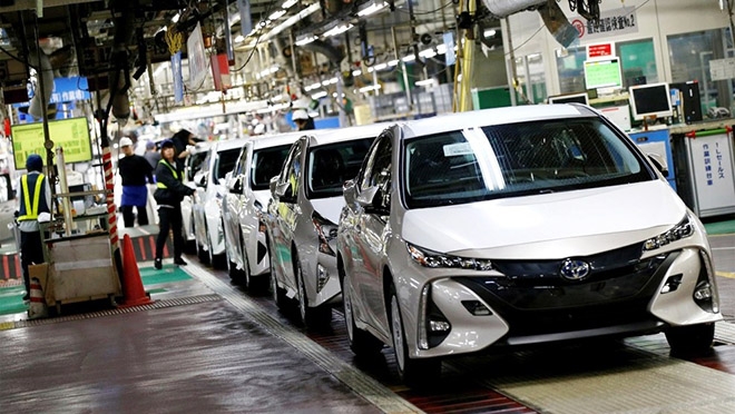 Toyota tạm đóng cửa 9 nhà máy tại Nhật do động đất