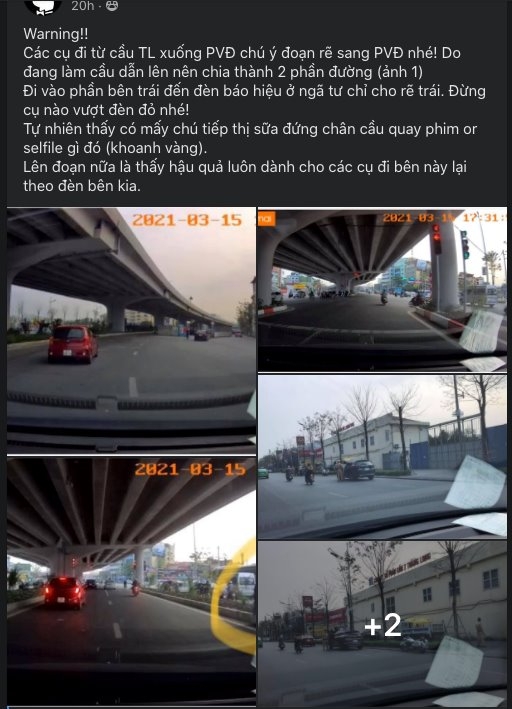 Cẩn trọng với "bẫy" vượt đèn đỏ ở lối rẽ từ cầu Thăng Long sang Phạm Văn Đồng