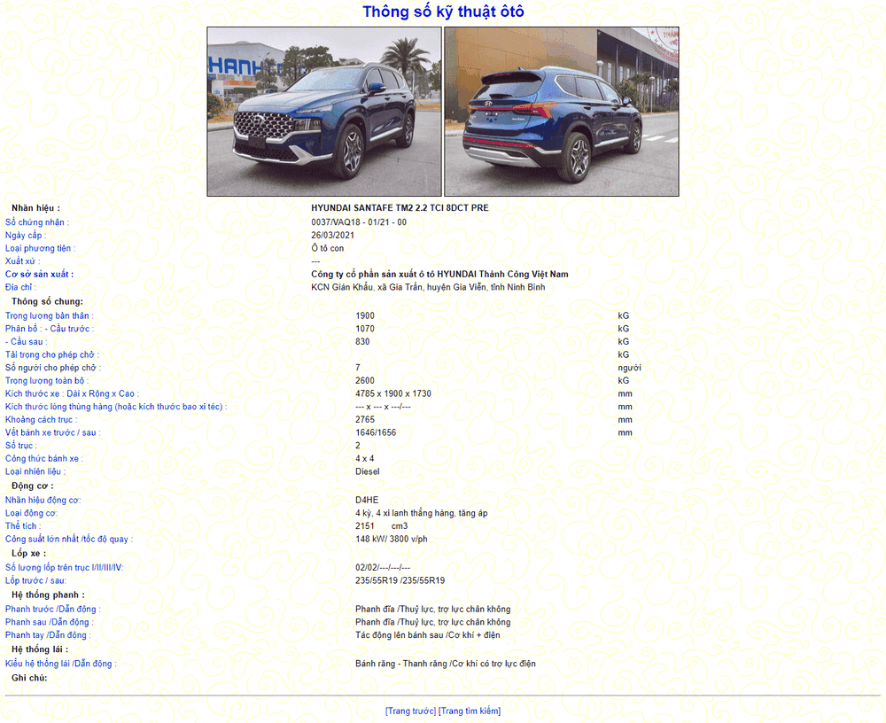 Tư vấn báo giá tạm tính của Hyundai Santa Fe 2021: Tăng 300 triệu đồng so với đời cũ