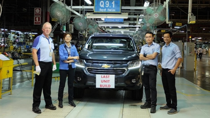 Chevrolet hoàn thành chiếc xe cuối trước khi bán nhà máy tại Thái Lan