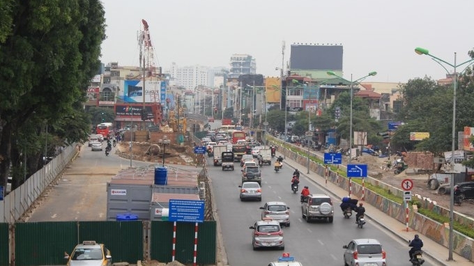 Hà Nội: Gia hạn phân luồng giao thông phục vụ xây cầu vượt An Dương - Thanh Niên