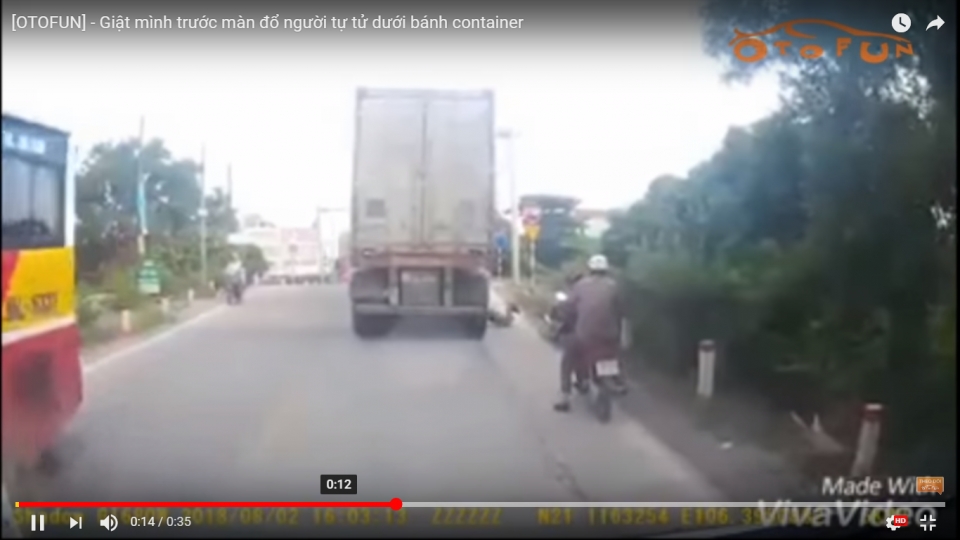 giat minh truoc pha do nguoi chan banh container