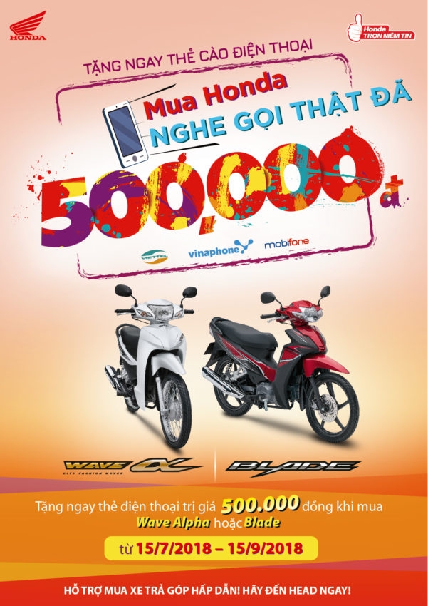 Honda “Khuyến mại xe số, trả góp xe ga” thả ga đón quà honda khuyen mai xe so tra gop xe ga tha ga don qua