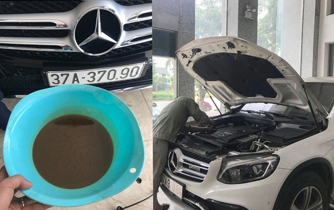 mercedes benz viet nam khang dinh xit gam khong gay lot nuoc vao vi sai cau truoc xe glc