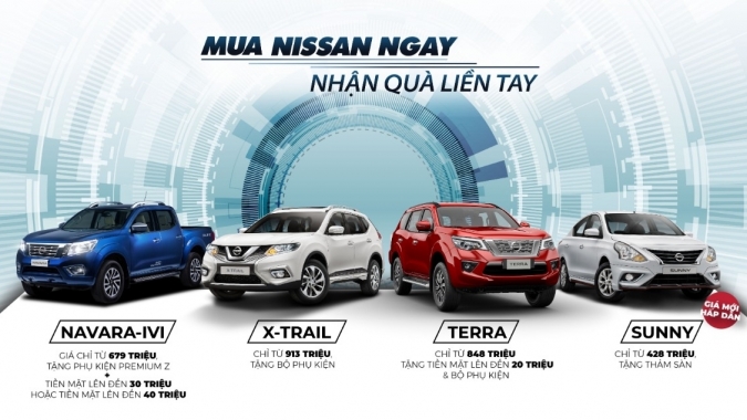 Chương trình ưu đãi dành cho khách hàng mua xe Nissan trong tháng 9/2020