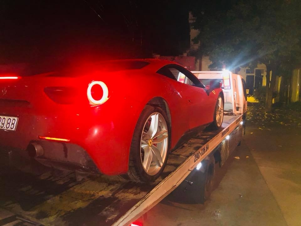 ferrari 488 gtb gap nan bao hiem va thay the het bao nhieu