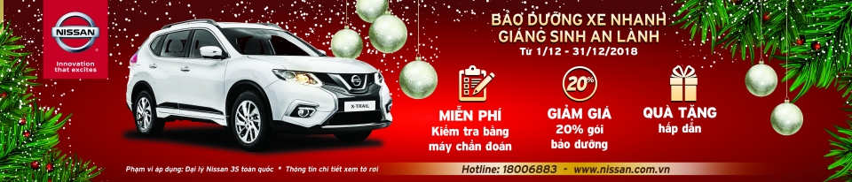 Nissan Việt Nam triển khai chương trình "Bảo dưỡng xe nhanh - Giáng sinh an lành" nissan viet nam trien khai chuong trinh bao duong xe nhanh giang sinh an lanh
