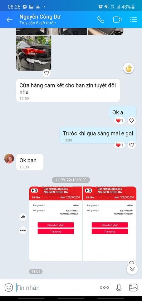 Salon Long Việt dùng giấy tờ giả bán ô tô cho khách
