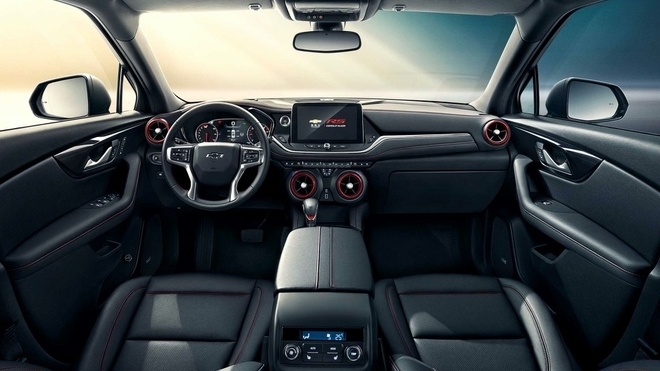 Ấn tượng khoang nội thất Chevrolet Blazer 2021 mới tiết lộ gần đây