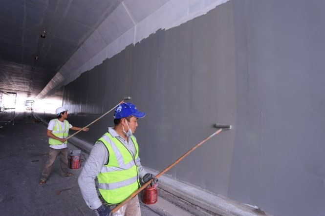 Đà Nẵng: Cận cảnh hầm chui phục vụ APEC trước ngày thông xe da nang can canh ham chui phuc vu apec truoc ngay thong xe