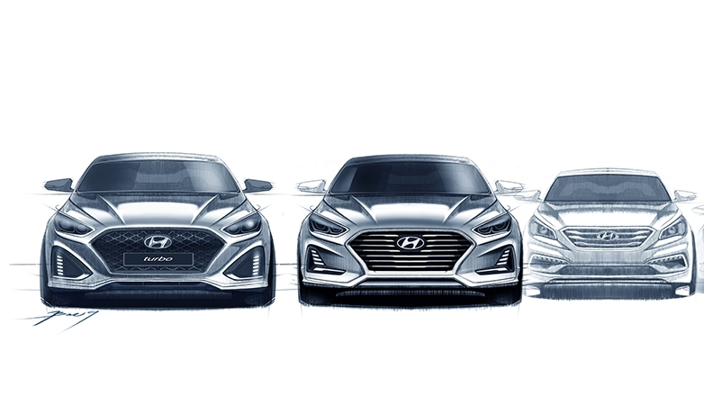 Hyundai hé lộ những hình ảnh đầu tiên về Sonata 2017