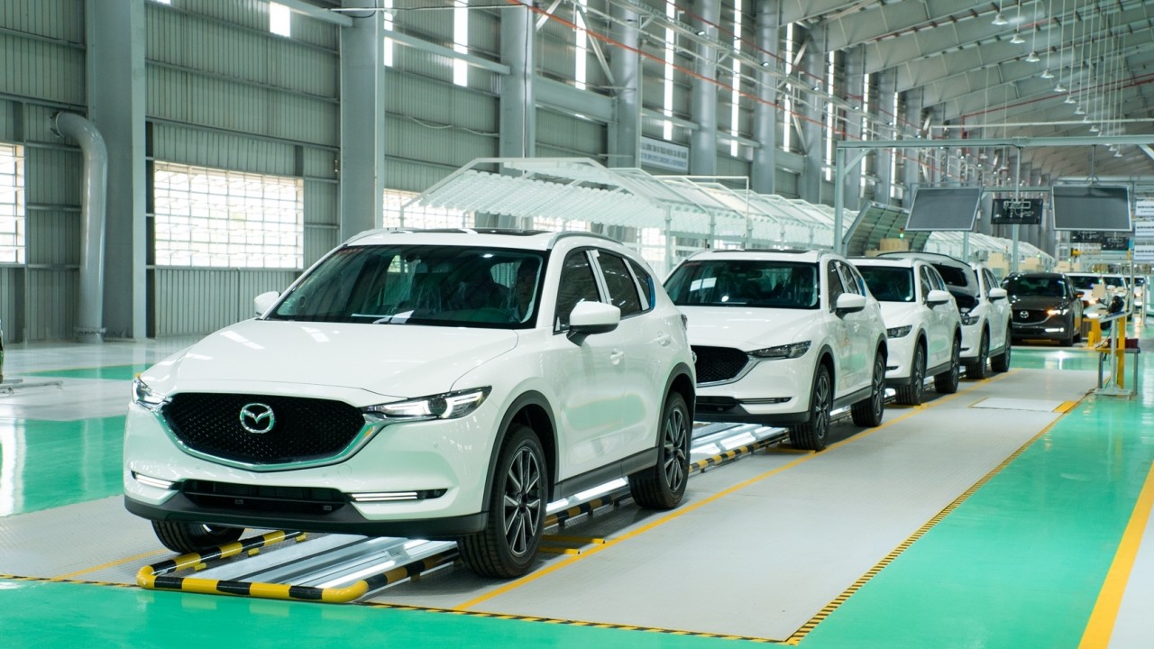 Cận cảnh nhà máy Thaco Mazda lớn và hiện đại nhất Đông Nam Á