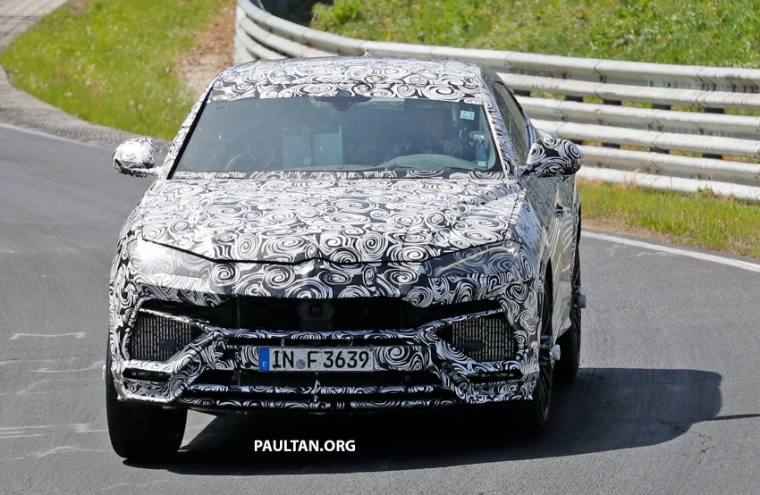 sieu suv lamborghini urus xuat hien tai truong dua nurburgring