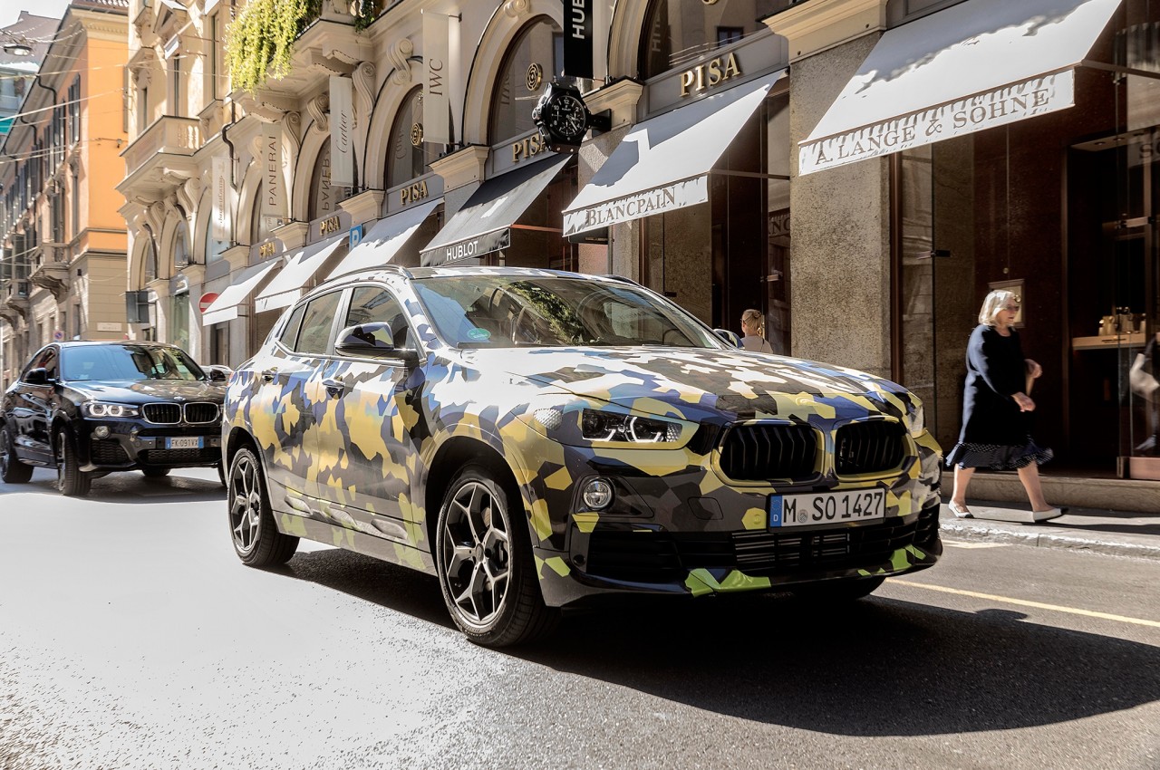 bmw nha hang suv co nho x2 trong tuan le thoi trang milan