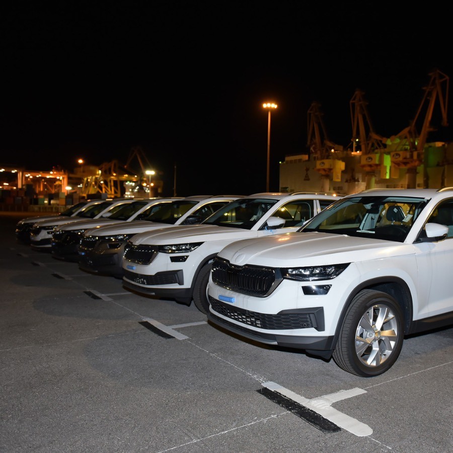 Hàng loạt xe Skoda Kodiaq nhập cảng Hải Phòng, ngày ra mắt không còn xa