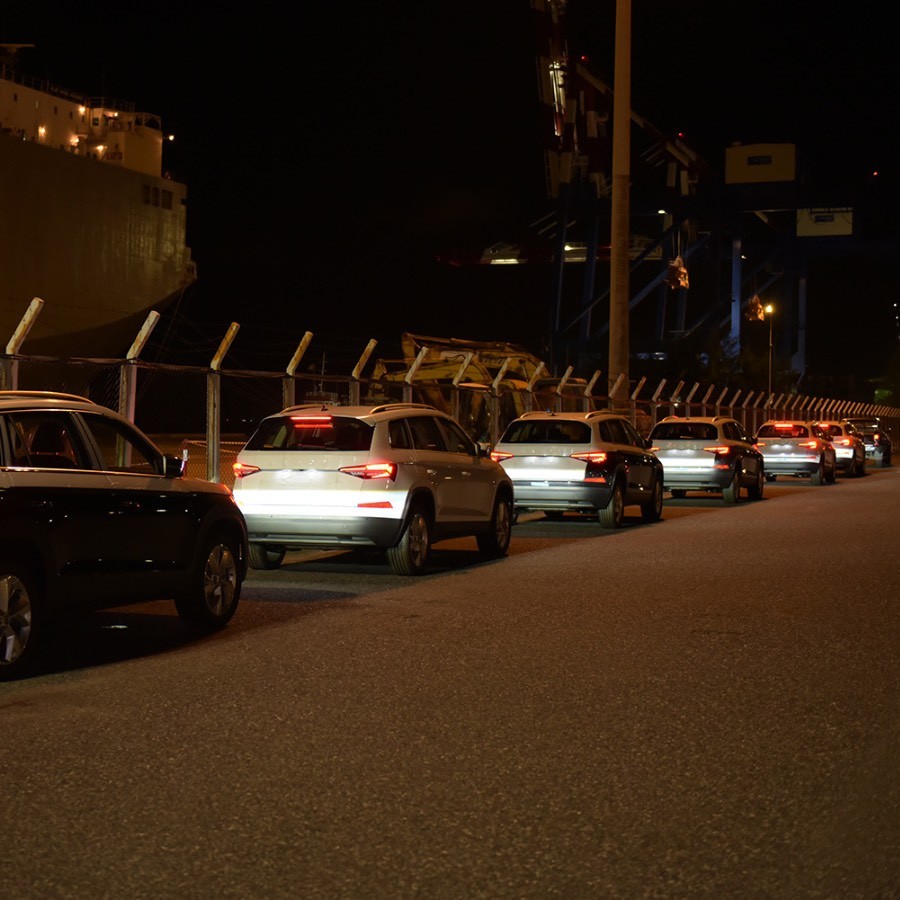 Hàng loạt xe Skoda Kodiaq nhập cảng Hải Phòng, ngày ra mắt không còn xa