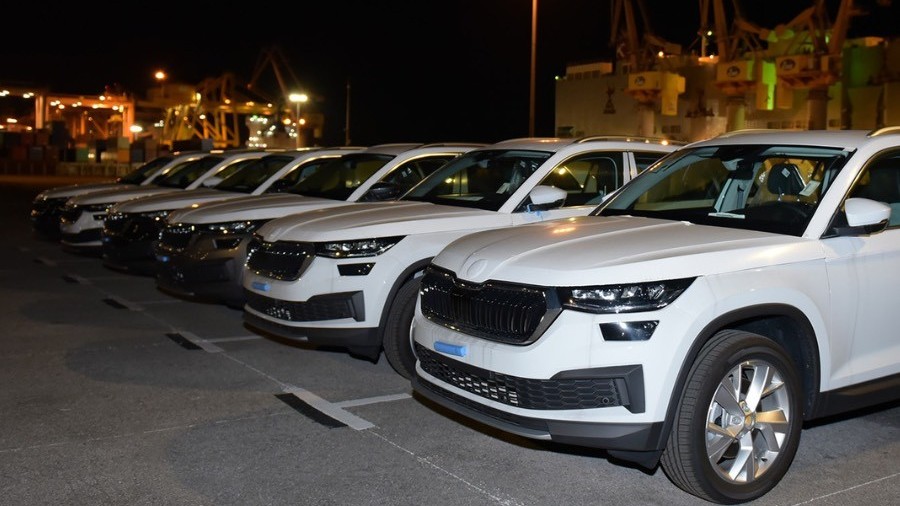 Hàng loạt xe Skoda Kodiaq nhập cảng Hải Phòng, ngày ra mắt không còn xa