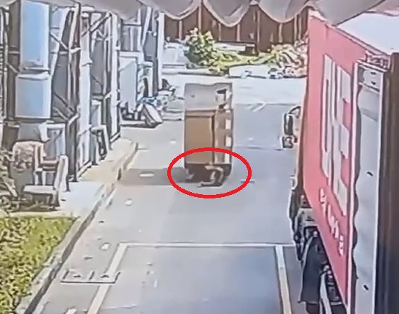 Lái xe nâng không tuân thủ luật gặp người phụ nữ đi bộ không quan sát và cái kết đau lòng