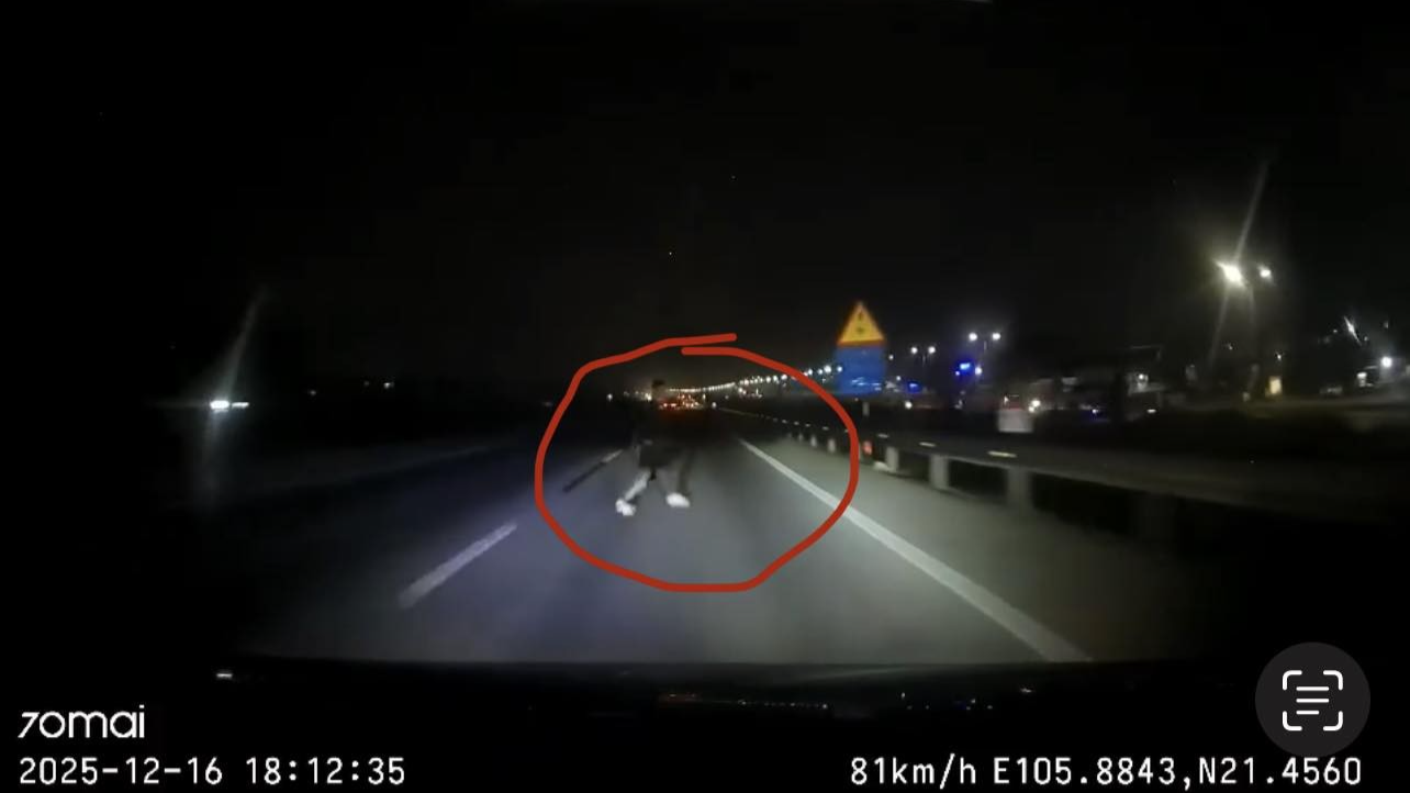 Chạy ngang qua cao tốc, người đàn ông bị xe ô tô con tông trúng